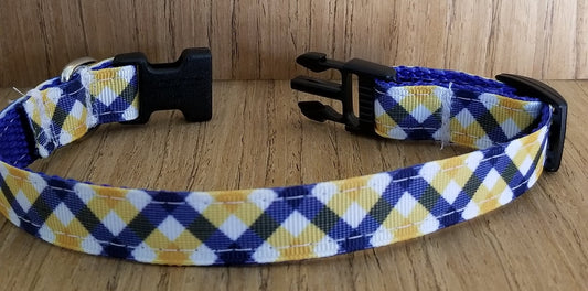 Collar/ Small/ Yellow & Blue Plaid