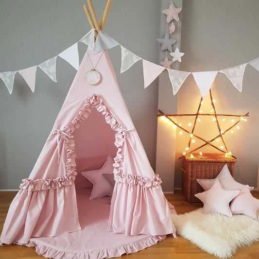 Child's Teepee Pink Fog Set