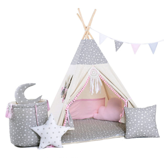 Child's Teepee Set Star Pearl